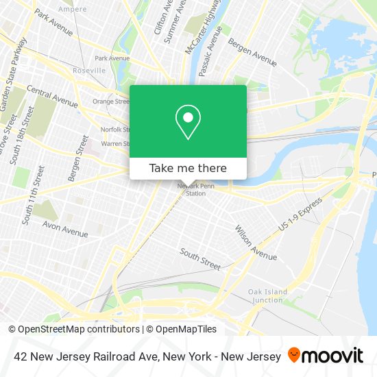 Mapa de 42 New Jersey Railroad Ave