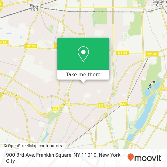 Mapa de 900 3rd Ave, Franklin Square, NY 11010