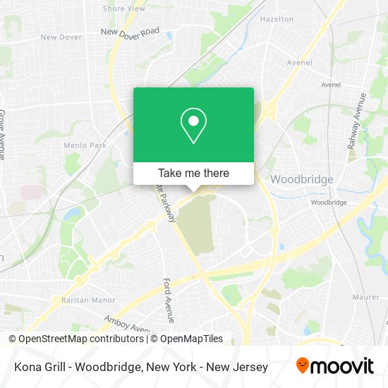 Kona Grill - Woodbridge map