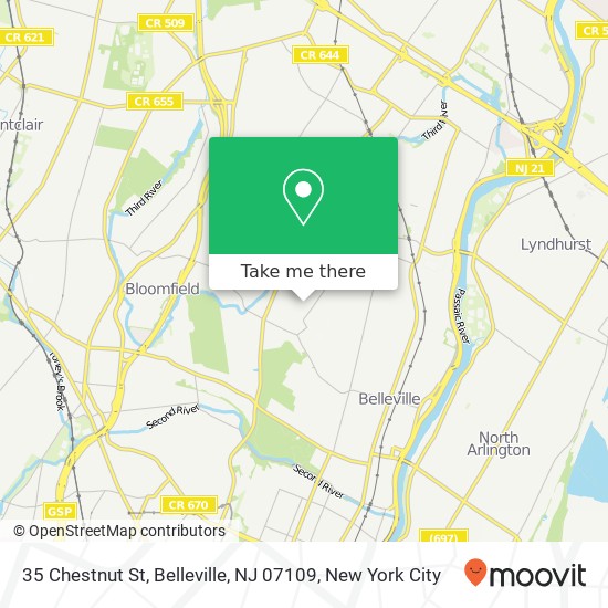 35 Chestnut St, Belleville, NJ 07109 map