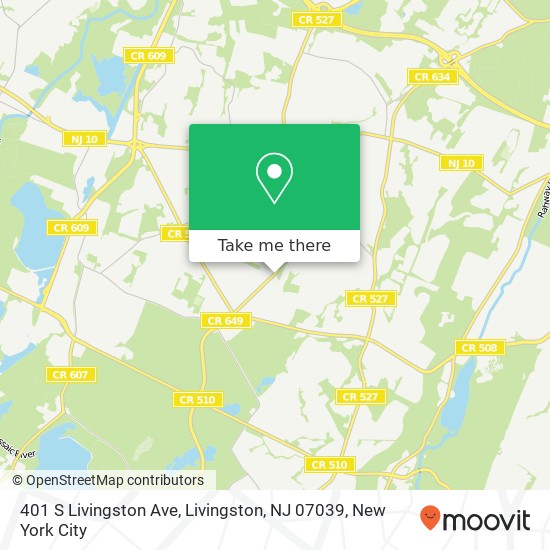 401 S Livingston Ave, Livingston, NJ 07039 map