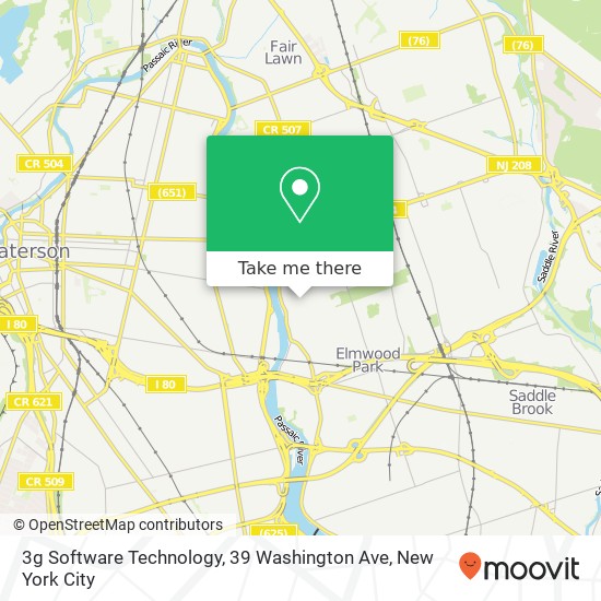 Mapa de 3g Software Technology, 39 Washington Ave