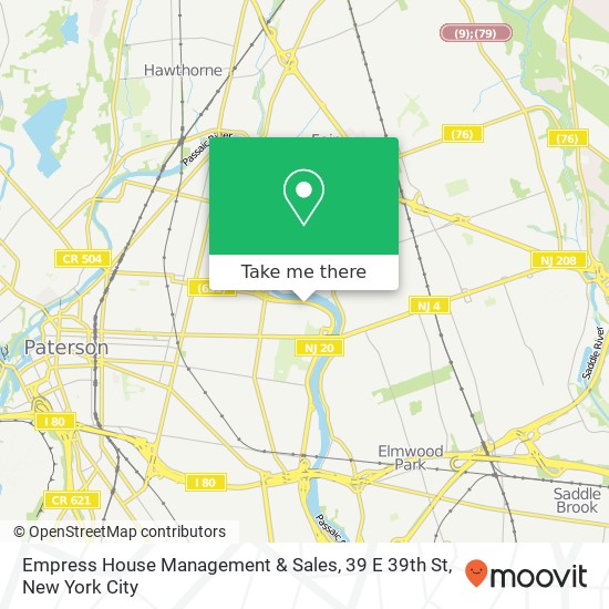 Mapa de Empress House Management & Sales, 39 E 39th St