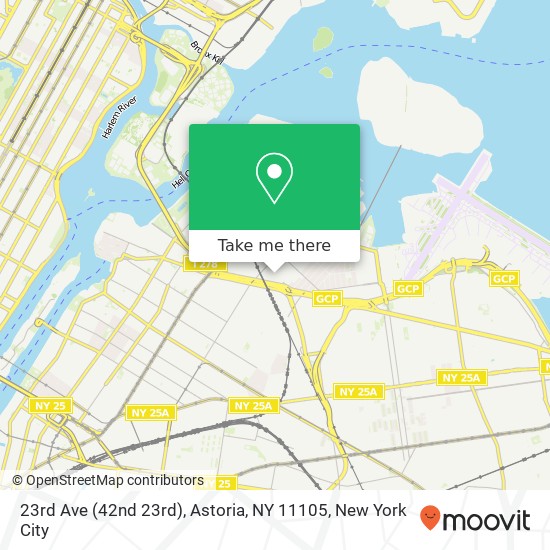 Mapa de 23rd Ave (42nd 23rd), Astoria, NY 11105