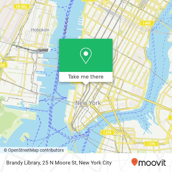 Brandy Library, 25 N Moore St map