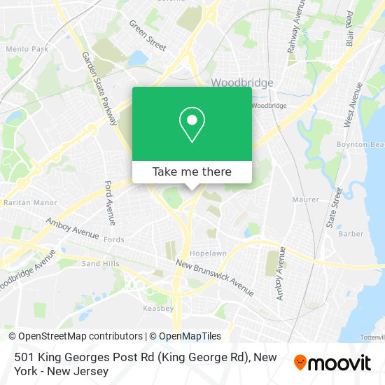 501 King Georges Post Rd (King George Rd) map
