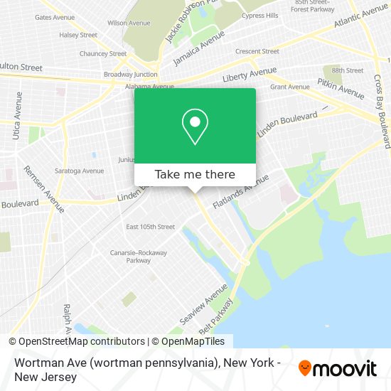 Mapa de Wortman Ave (wortman pennsylvania)