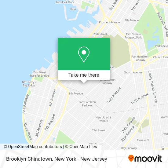 Brooklyn Chinatown map