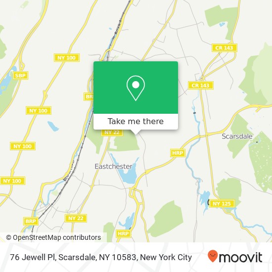 Mapa de 76 Jewell Pl, Scarsdale, NY 10583