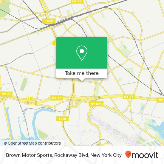 Mapa de Brown Motor Sports, Rockaway Blvd
