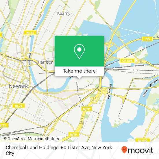 Mapa de Chemical Land Holdings, 80 Lister Ave