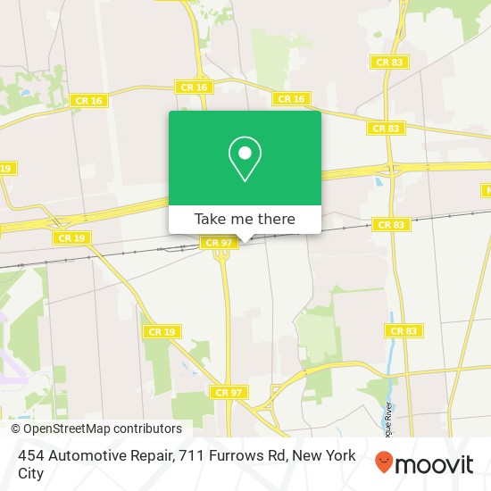 Mapa de 454 Automotive Repair, 711 Furrows Rd