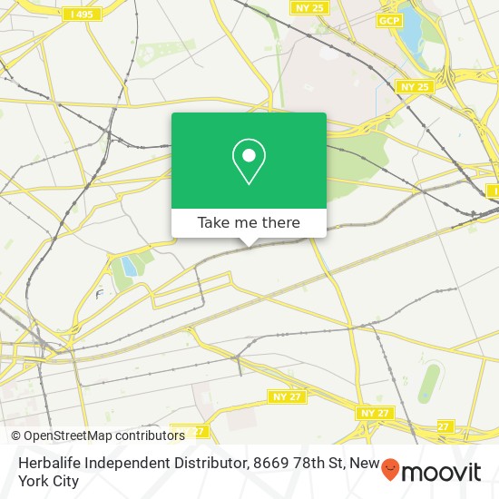 Mapa de Herbalife Independent Distributor, 8669 78th St