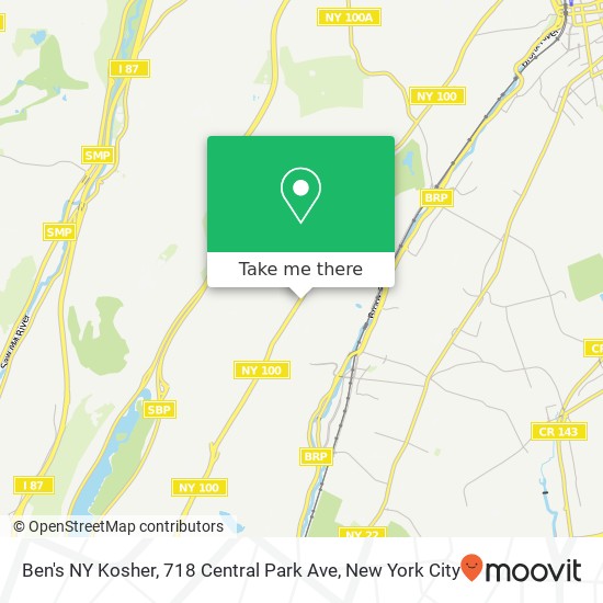 Mapa de Ben's NY Kosher, 718 Central Park Ave