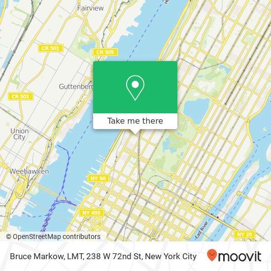 Bruce Markow, LMT, 238 W 72nd St map