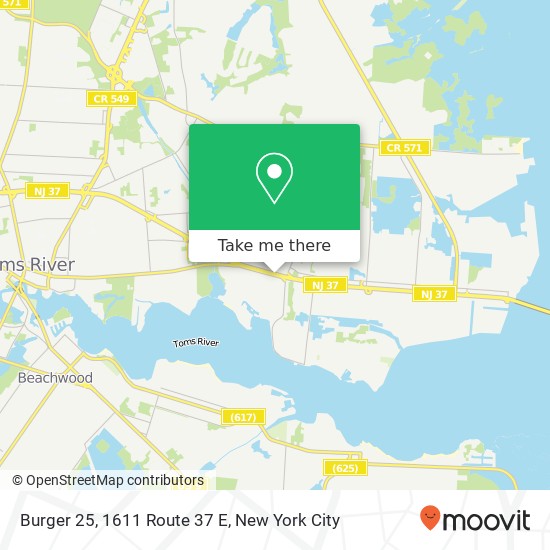 Burger 25, 1611 Route 37 E map