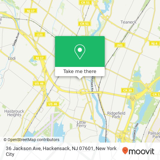 36 Jackson Ave, Hackensack, NJ 07601 map