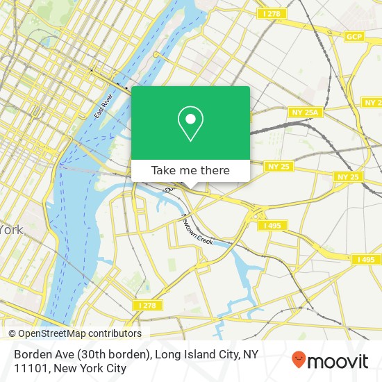 Borden Ave (30th borden), Long Island City, NY 11101 map