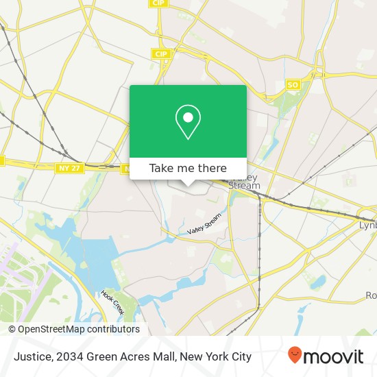 Justice, 2034 Green Acres Mall map
