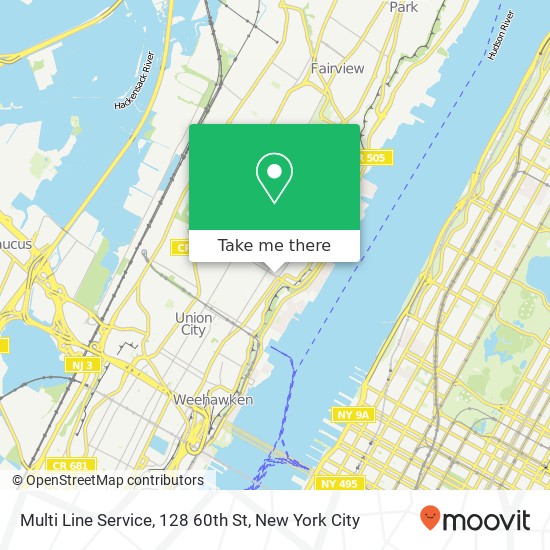 Mapa de Multi Line Service, 128 60th St