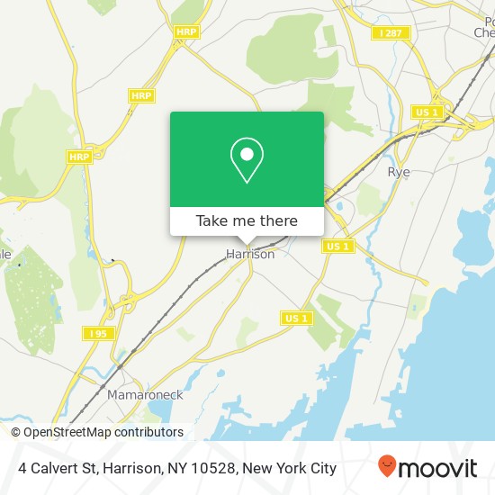 Mapa de 4 Calvert St, Harrison, NY 10528