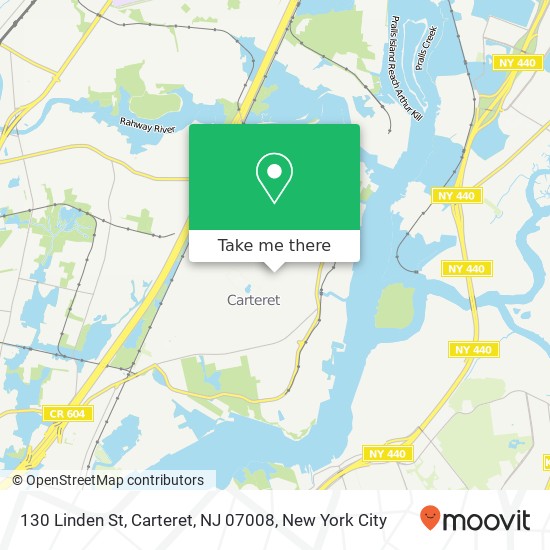 130 Linden St, Carteret, NJ 07008 map