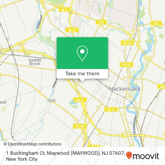 1 Buckingham Ct, Maywood (MAYWOOD), NJ 07607 map