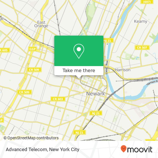 Mapa de Advanced Telecom