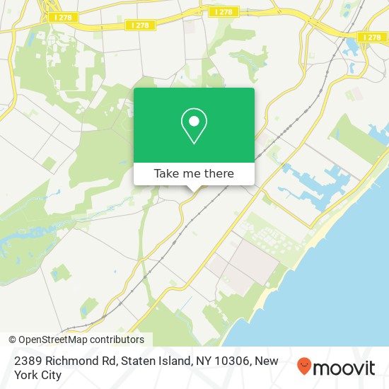 Mapa de 2389 Richmond Rd, Staten Island, NY 10306