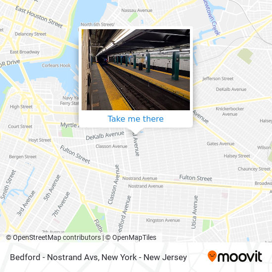 Bedford - Nostrand Avs map