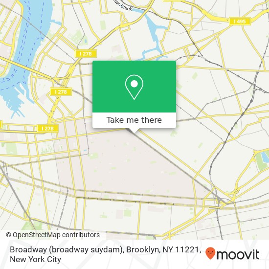 Broadway (broadway suydam), Brooklyn, NY 11221 map