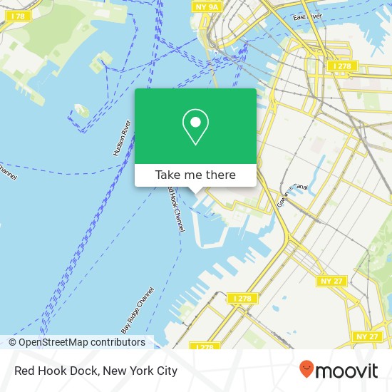 Red Hook Dock map