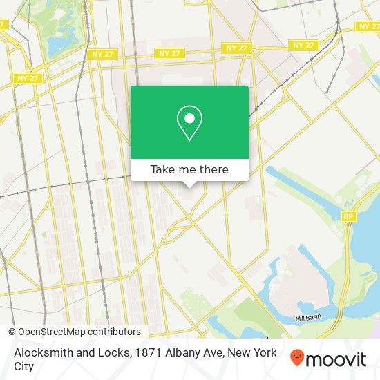 Mapa de Alocksmith and Locks, 1871 Albany Ave
