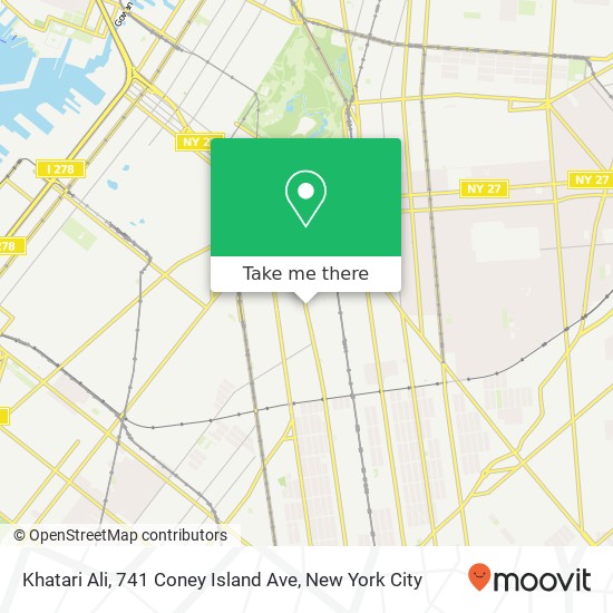 Mapa de Khatari Ali, 741 Coney Island Ave