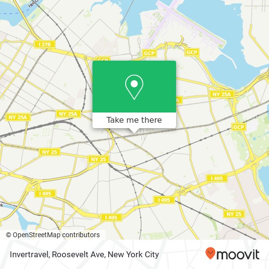 Invertravel, Roosevelt Ave map