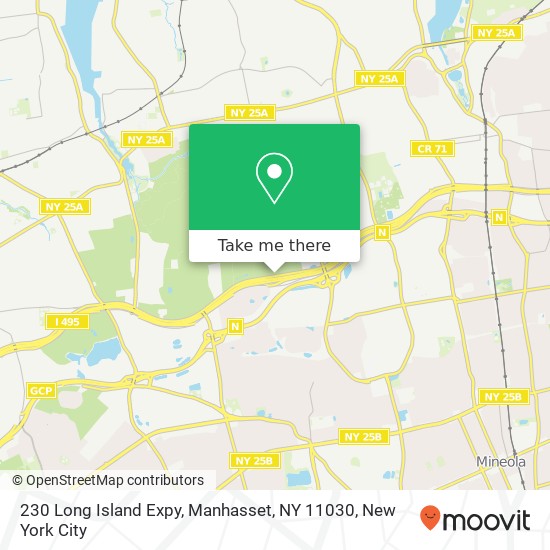 Mapa de 230 Long Island Expy, Manhasset, NY 11030