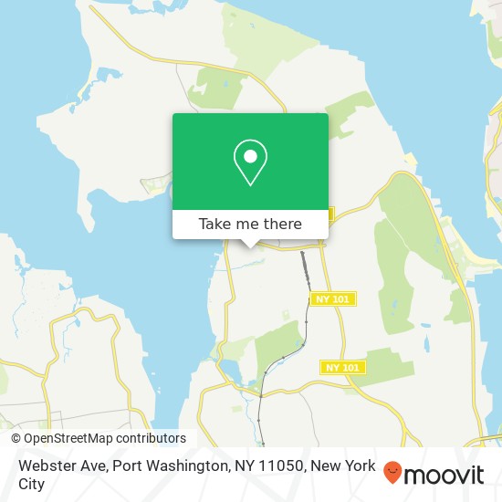 Mapa de Webster Ave, Port Washington, NY 11050