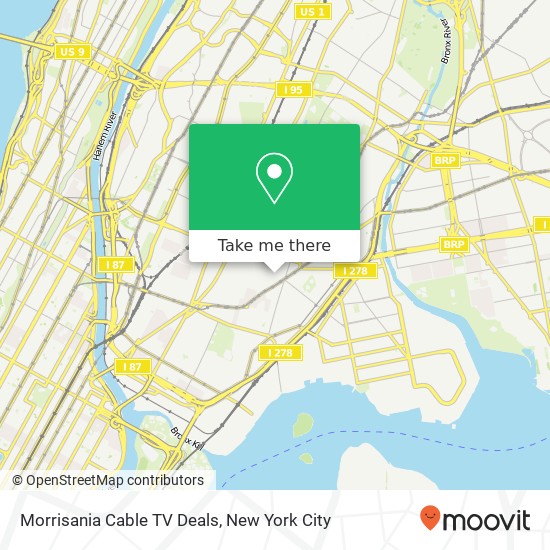 Morrisania Cable TV Deals map