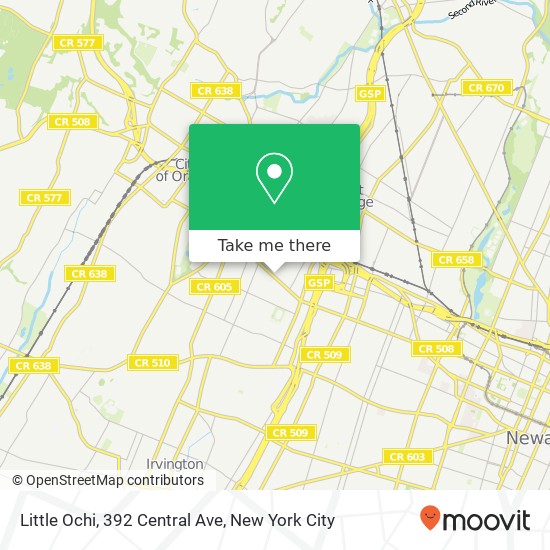 Mapa de Little Ochi, 392 Central Ave