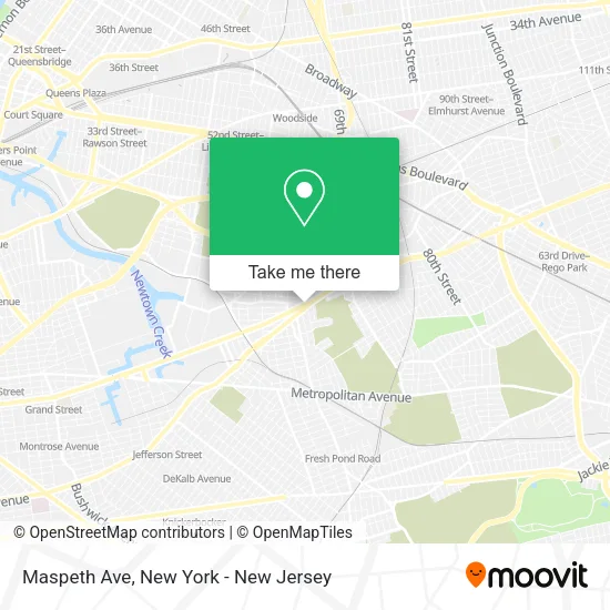 Maspeth Ave map