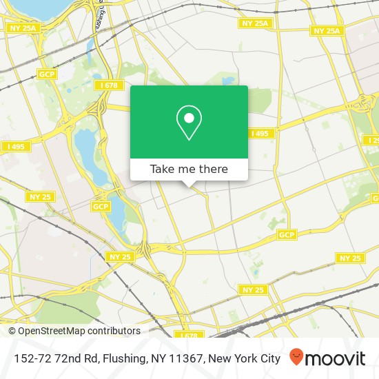 152-72 72nd Rd, Flushing, NY 11367 map