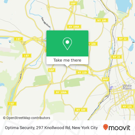 Mapa de Optima Security, 297 Knollwood Rd