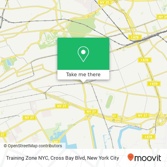 Training Zone NYC, Cross Bay Blvd map