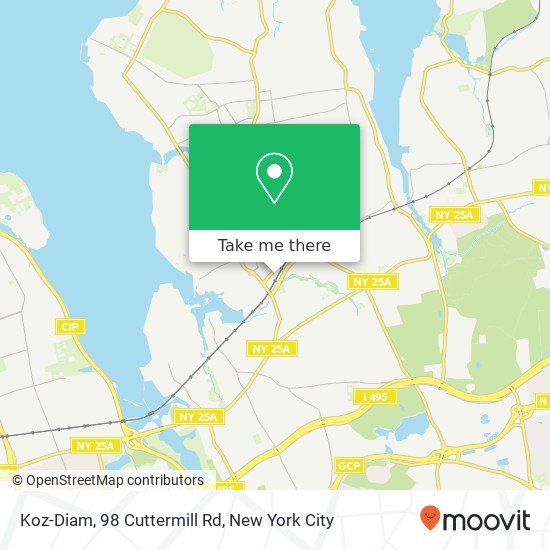 Mapa de Koz-Diam, 98 Cuttermill Rd