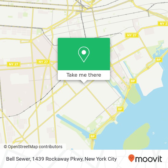 Mapa de Bell Sewer, 1439 Rockaway Pkwy
