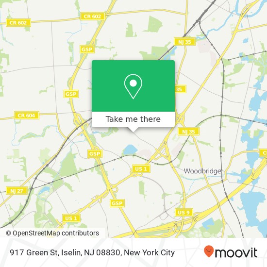 917 Green St, Iselin, NJ 08830 map