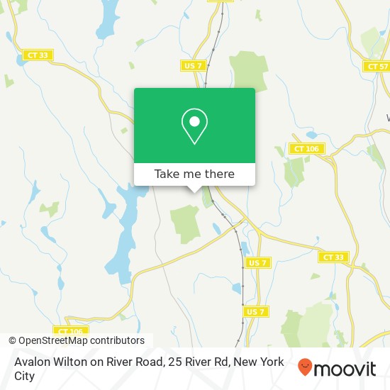 Mapa de Avalon Wilton on River Road, 25 River Rd