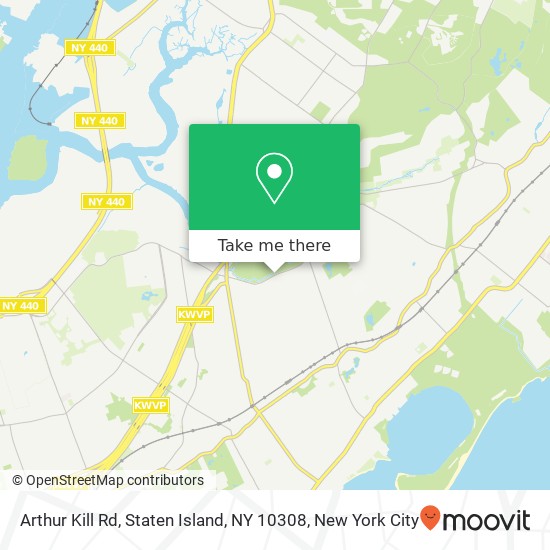 Mapa de Arthur Kill Rd, Staten Island, NY 10308