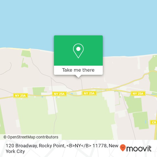 120 Broadway, Rocky Point, <B>NY< / B> 11778 map