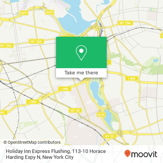 Mapa de Holiday Inn Express Flushing, 113-10 Horace Harding Expy N